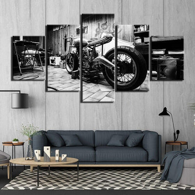 Vintage Motorcycle Canvas Print