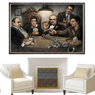 Vintage Canvas Print The Godfather