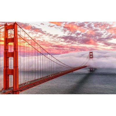 Vintage San Francisco Bridge Canvas Print