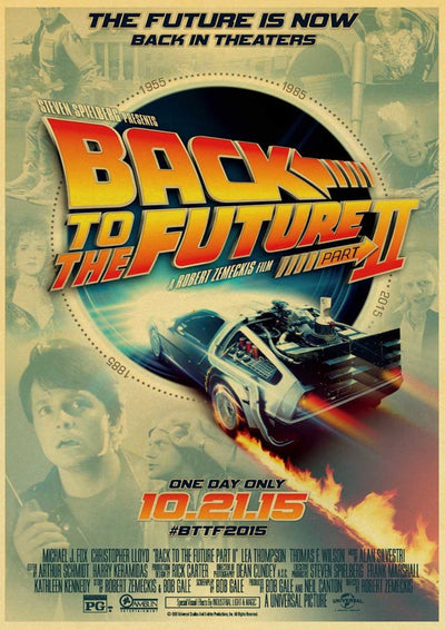Back To The Future Vintage Canvas Print