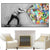 Vintage Urban Graffiti Canvas Print