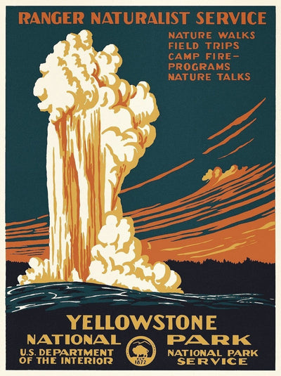 Vintage Yellowstone Canvas Print