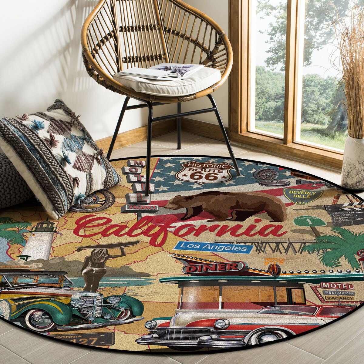 California vintage rug