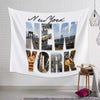 Vintage Tapestry Wall Poster New York