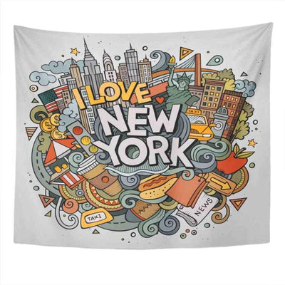 New York Style Vintage Tapestry