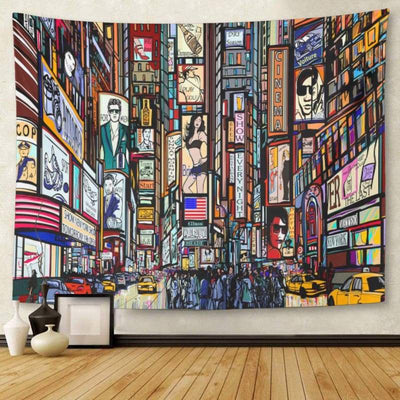 Vintage Trompe L'Oeil Tapestry New York