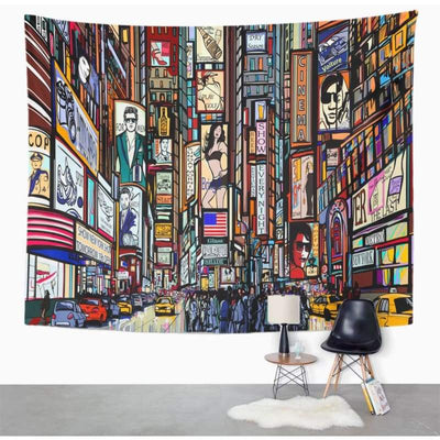 Vintage Trompe L'Oeil Tapestry New York