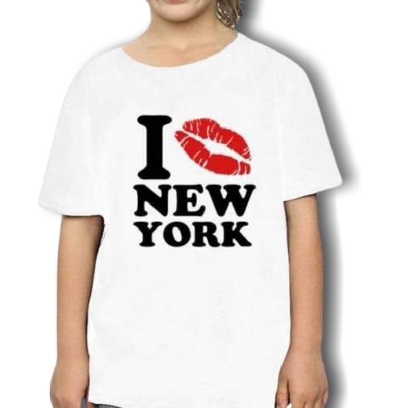 Girl's Vintage I Love New York T-Shirt