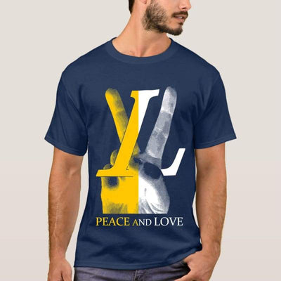 Men's Vintage Peace And Love T-Shirt